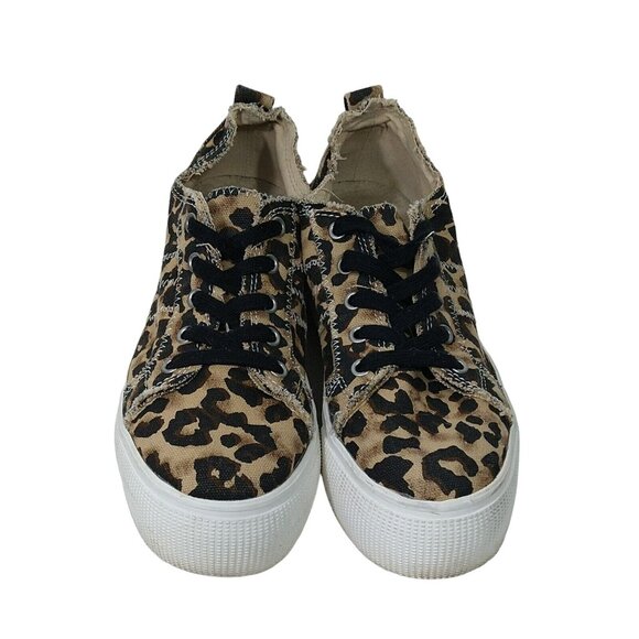 JellyPop Comfort Fit Sneakers Shoes Women Size 8.5 Brown Leopard Animal Print - Picture 3 of 7
